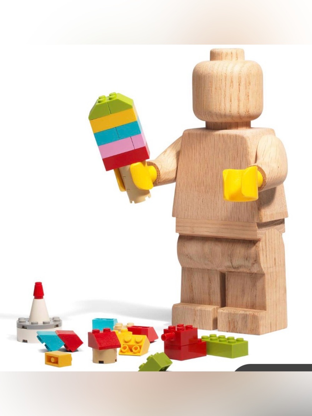 LEGO wooden figure - 5x bigger than regular mini figure